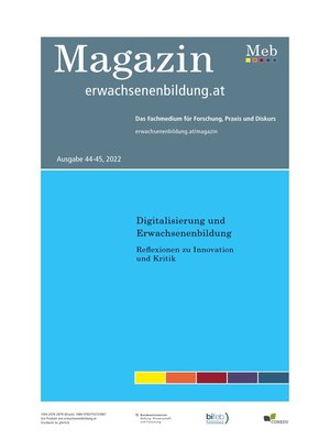 cover image of Digitalisierung und Erwachsenenbildung